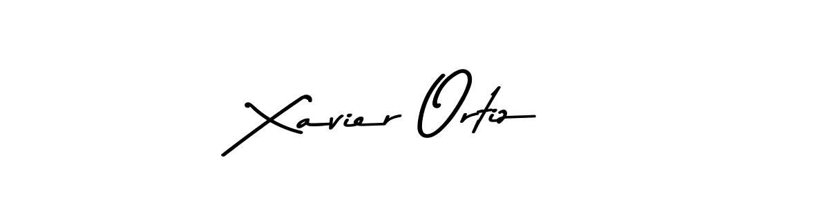 How to make Xavier Ortiz name signature. Use Asem Kandis PERSONAL USE style for creating short signs online. This is the latest handwritten sign. Xavier Ortiz signature style 9 images and pictures png