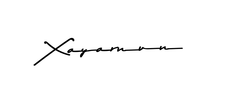 Xayarnun stylish signature style. Best Handwritten Sign (Asem Kandis PERSONAL USE) for my name. Handwritten Signature Collection Ideas for my name Xayarnun. Xayarnun signature style 9 images and pictures png