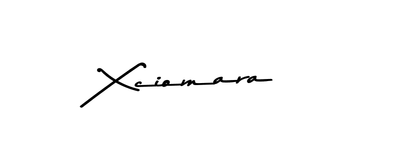 Create a beautiful signature design for name Xciomara. With this signature (Asem Kandis PERSONAL USE) fonts, you can make a handwritten signature for free. Xciomara signature style 9 images and pictures png