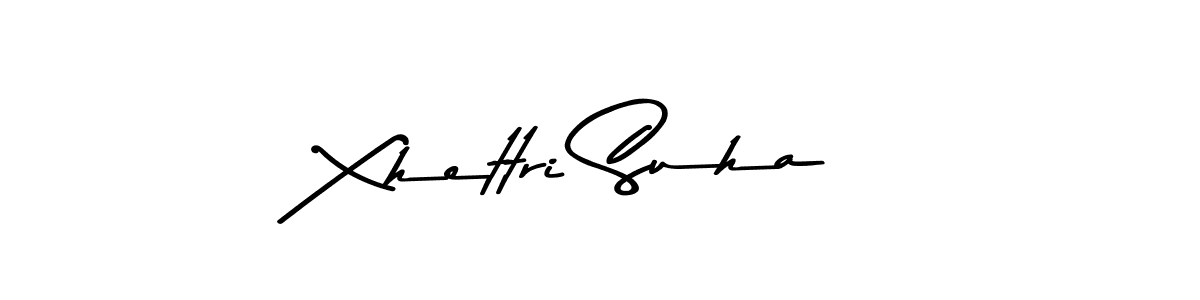 Use a signature maker to create a handwritten signature online. With this signature software, you can design (Asem Kandis PERSONAL USE) your own signature for name Xhettri Suha. Xhettri Suha signature style 9 images and pictures png