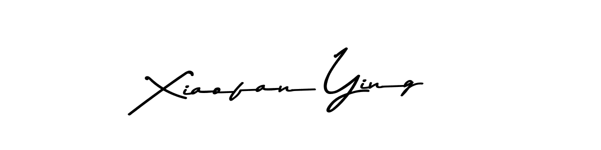 Xiaofan Ying stylish signature style. Best Handwritten Sign (Asem Kandis PERSONAL USE) for my name. Handwritten Signature Collection Ideas for my name Xiaofan Ying. Xiaofan Ying signature style 9 images and pictures png