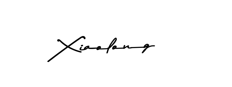 Create a beautiful signature design for name Xiaolong. With this signature (Asem Kandis PERSONAL USE) fonts, you can make a handwritten signature for free. Xiaolong signature style 9 images and pictures png