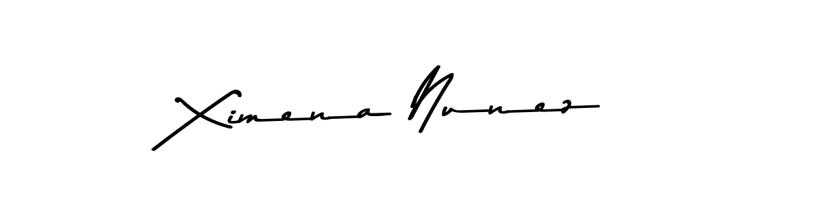 Use a signature maker to create a handwritten signature online. With this signature software, you can design (Asem Kandis PERSONAL USE) your own signature for name Ximena Nunez. Ximena Nunez signature style 9 images and pictures png