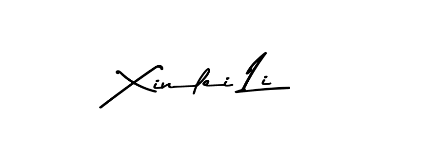 How to make Xinlei Li name signature. Use Asem Kandis PERSONAL USE style for creating short signs online. This is the latest handwritten sign. Xinlei Li signature style 9 images and pictures png