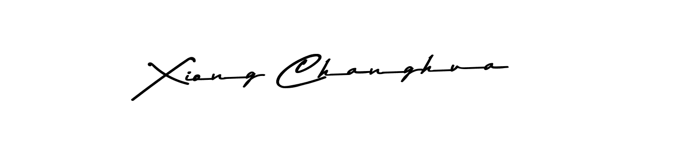 You should practise on your own different ways (Asem Kandis PERSONAL USE) to write your name (Xiong Changhua) in signature. don't let someone else do it for you. Xiong Changhua signature style 9 images and pictures png
