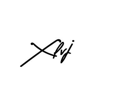 Make a beautiful signature design for name Xlvj. With this signature (Asem Kandis PERSONAL USE) style, you can create a handwritten signature for free. Xlvj signature style 9 images and pictures png
