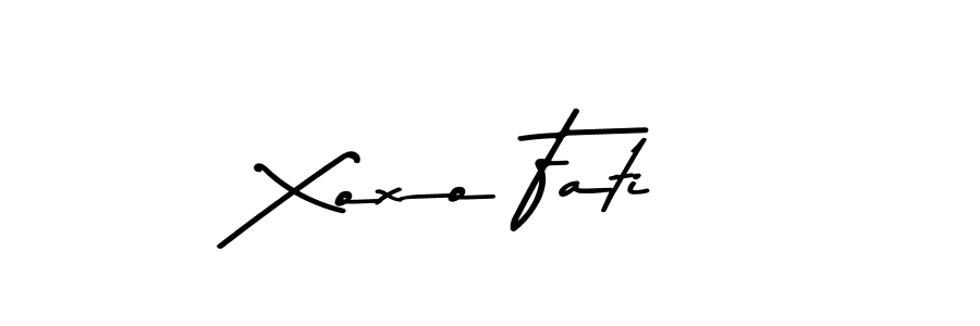 Use a signature maker to create a handwritten signature online. With this signature software, you can design (Asem Kandis PERSONAL USE) your own signature for name Xoxo Fati. Xoxo Fati signature style 9 images and pictures png