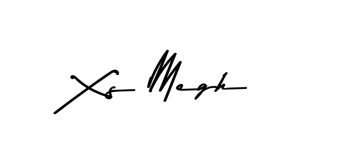 Create a beautiful signature design for name Xs Megh. With this signature (Asem Kandis PERSONAL USE) fonts, you can make a handwritten signature for free. Xs Megh signature style 9 images and pictures png