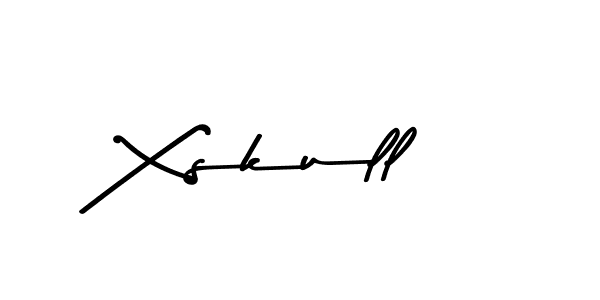How to make Xskull name signature. Use Asem Kandis PERSONAL USE style for creating short signs online. This is the latest handwritten sign. Xskull signature style 9 images and pictures png