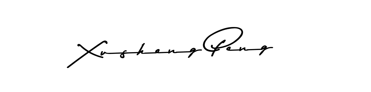 This is the best signature style for the Xusheng Peng name. Also you like these signature font (Asem Kandis PERSONAL USE). Mix name signature. Xusheng Peng signature style 9 images and pictures png