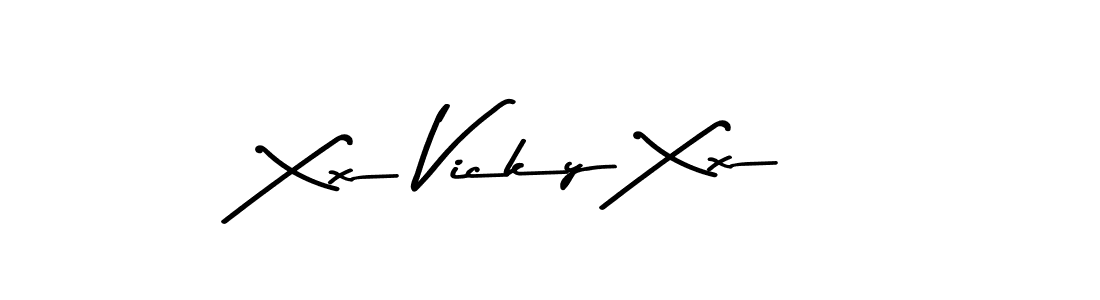 You should practise on your own different ways (Asem Kandis PERSONAL USE) to write your name (Xx Vicky Xx) in signature. don't let someone else do it for you. Xx Vicky Xx signature style 9 images and pictures png