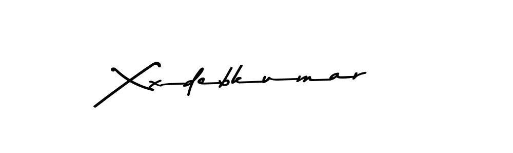 The best way (Asem Kandis PERSONAL USE) to make a short signature is to pick only two or three words in your name. The name Xxdebkumar include a total of six letters. For converting this name. Xxdebkumar signature style 9 images and pictures png