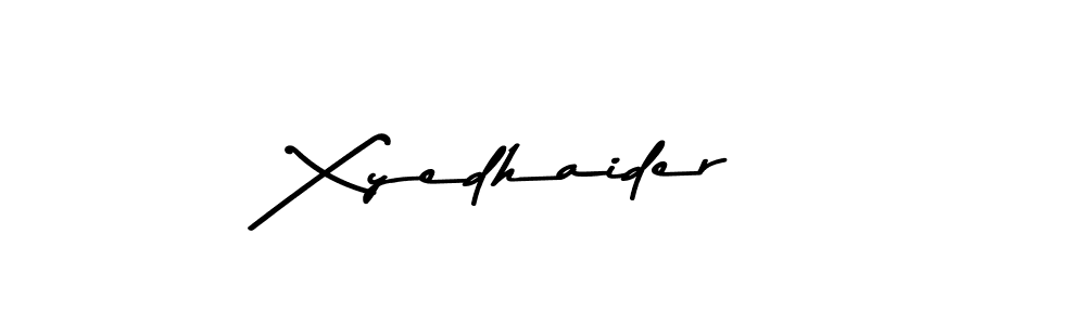 How to make Xyedhaider signature? Asem Kandis PERSONAL USE is a professional autograph style. Create handwritten signature for Xyedhaider name. Xyedhaider signature style 9 images and pictures png