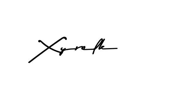 Xyrelk stylish signature style. Best Handwritten Sign (Asem Kandis PERSONAL USE) for my name. Handwritten Signature Collection Ideas for my name Xyrelk. Xyrelk signature style 9 images and pictures png