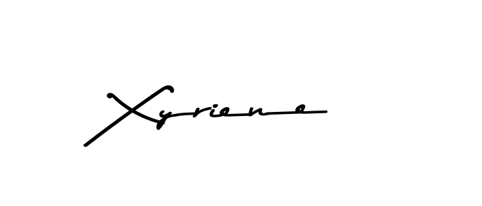 Xyriene stylish signature style. Best Handwritten Sign (Asem Kandis PERSONAL USE) for my name. Handwritten Signature Collection Ideas for my name Xyriene. Xyriene signature style 9 images and pictures png
