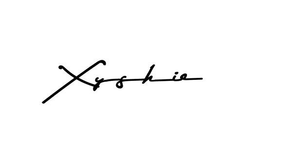 Create a beautiful signature design for name Xyshie. With this signature (Asem Kandis PERSONAL USE) fonts, you can make a handwritten signature for free. Xyshie signature style 9 images and pictures png