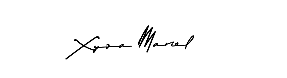 Create a beautiful signature design for name Xyza Mariel. With this signature (Asem Kandis PERSONAL USE) fonts, you can make a handwritten signature for free. Xyza Mariel signature style 9 images and pictures png