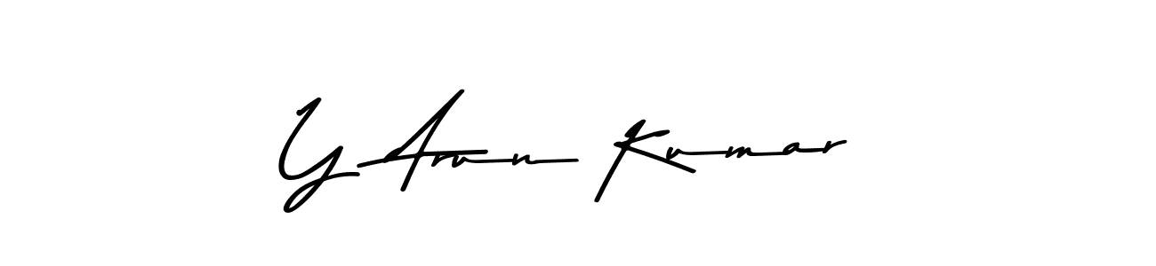 Also we have Y  Arun Kumar name is the best signature style. Create professional handwritten signature collection using Asem Kandis PERSONAL USE autograph style. Y  Arun Kumar signature style 9 images and pictures png