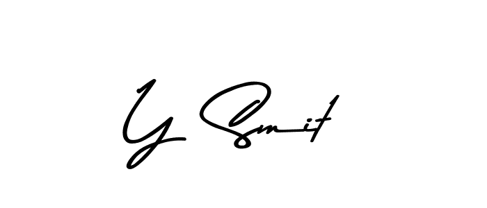 How to make Y  Smit signature? Asem Kandis PERSONAL USE is a professional autograph style. Create handwritten signature for Y  Smit name. Y  Smit signature style 9 images and pictures png