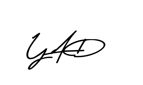 Create a beautiful signature design for name Y A D. With this signature (Asem Kandis PERSONAL USE) fonts, you can make a handwritten signature for free. Y A D signature style 9 images and pictures png