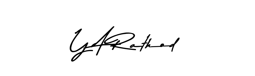 How to make Y A Rathod signature? Asem Kandis PERSONAL USE is a professional autograph style. Create handwritten signature for Y A Rathod name. Y A Rathod signature style 9 images and pictures png