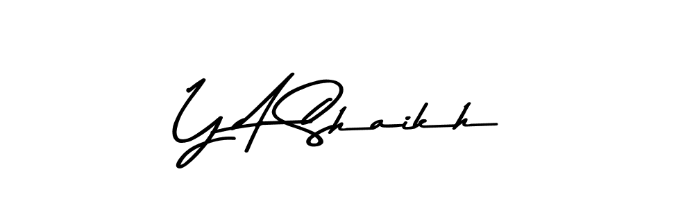 Similarly Asem Kandis PERSONAL USE is the best handwritten signature design. Signature creator online .You can use it as an online autograph creator for name Y A Shaikh. Y A Shaikh signature style 9 images and pictures png