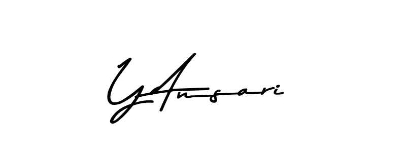 Design your own signature with our free online signature maker. With this signature software, you can create a handwritten (Asem Kandis PERSONAL USE) signature for name Y Ansari. Y Ansari signature style 9 images and pictures png