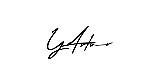 Also You can easily find your signature by using the search form. We will create Y Artur name handwritten signature images for you free of cost using Asem Kandis PERSONAL USE sign style. Y Artur signature style 9 images and pictures png