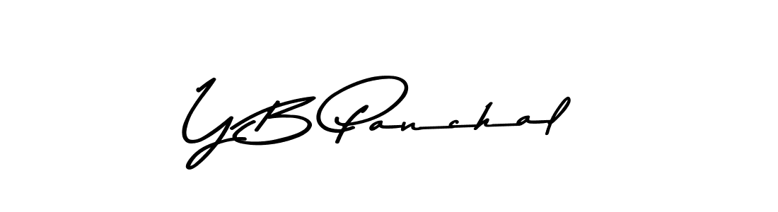 Design your own signature with our free online signature maker. With this signature software, you can create a handwritten (Asem Kandis PERSONAL USE) signature for name Y B Panchal. Y B Panchal signature style 9 images and pictures png
