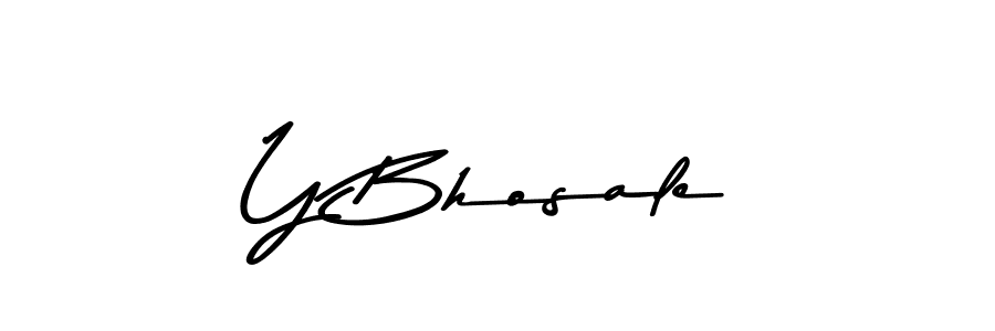 Asem Kandis PERSONAL USE is a professional signature style that is perfect for those who want to add a touch of class to their signature. It is also a great choice for those who want to make their signature more unique. Get Y Bhosale name to fancy signature for free. Y Bhosale signature style 9 images and pictures png
