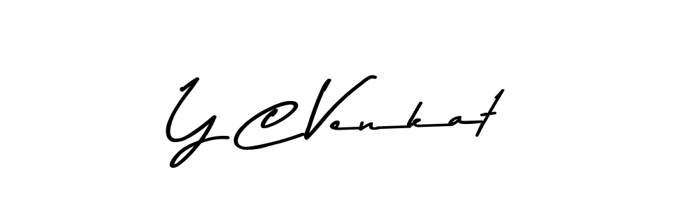 Also we have Y C Venkat name is the best signature style. Create professional handwritten signature collection using Asem Kandis PERSONAL USE autograph style. Y C Venkat signature style 9 images and pictures png