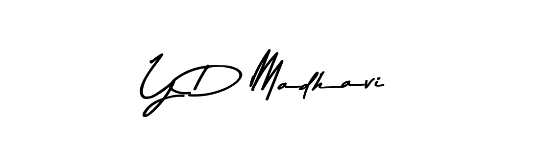 Asem Kandis PERSONAL USE is a professional signature style that is perfect for those who want to add a touch of class to their signature. It is also a great choice for those who want to make their signature more unique. Get Y D Madhavi name to fancy signature for free. Y D Madhavi signature style 9 images and pictures png