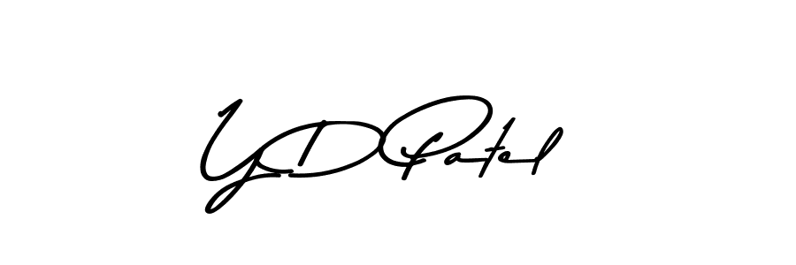 The best way (Asem Kandis PERSONAL USE) to make a short signature is to pick only two or three words in your name. The name Y D Patel include a total of six letters. For converting this name. Y D Patel signature style 9 images and pictures png
