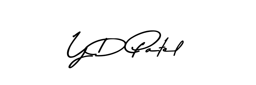 This is the best signature style for the Y D Patel name. Also you like these signature font (Asem Kandis PERSONAL USE). Mix name signature. Y D Patel signature style 9 images and pictures png
