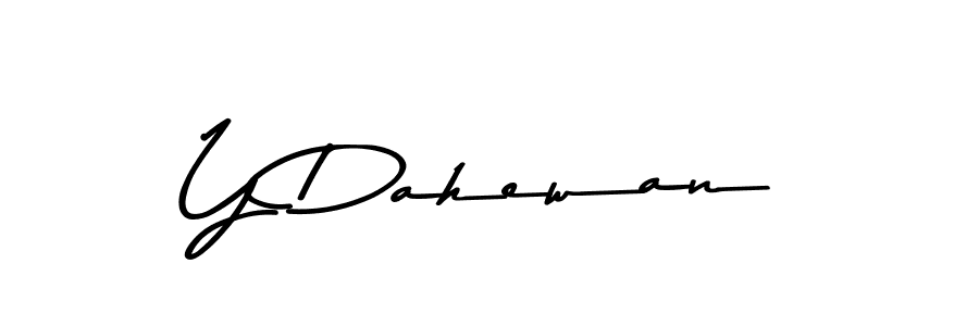 How to make Y Dahewan signature? Asem Kandis PERSONAL USE is a professional autograph style. Create handwritten signature for Y Dahewan name. Y Dahewan signature style 9 images and pictures png