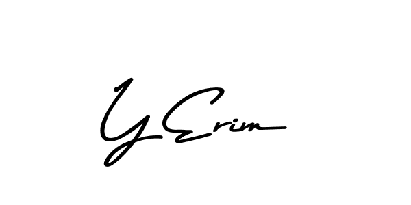 How to make Y Erim signature? Asem Kandis PERSONAL USE is a professional autograph style. Create handwritten signature for Y Erim name. Y Erim signature style 9 images and pictures png