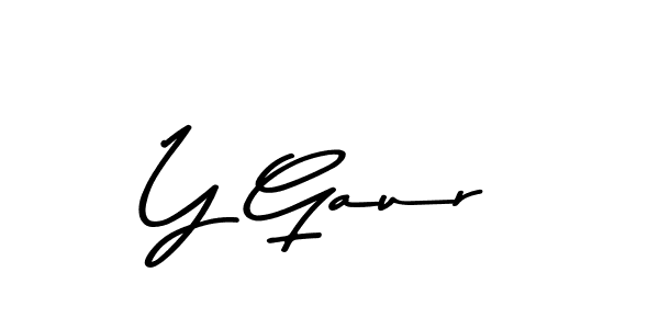 You should practise on your own different ways (Asem Kandis PERSONAL USE) to write your name (Y Gaur) in signature. don't let someone else do it for you. Y Gaur signature style 9 images and pictures png