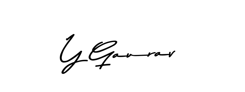 Here are the top 10 professional signature styles for the name Y Gaurav. These are the best autograph styles you can use for your name. Y Gaurav signature style 9 images and pictures png