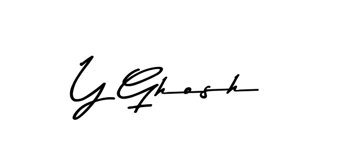 You should practise on your own different ways (Asem Kandis PERSONAL USE) to write your name (Y Ghosh) in signature. don't let someone else do it for you. Y Ghosh signature style 9 images and pictures png