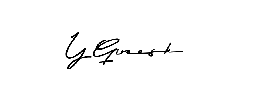 You should practise on your own different ways (Asem Kandis PERSONAL USE) to write your name (Y Gireesh) in signature. don't let someone else do it for you. Y Gireesh signature style 9 images and pictures png