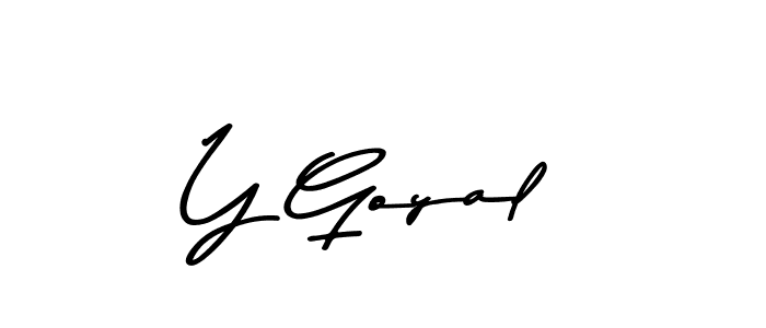 if you are searching for the best signature style for your name Y Goyal. so please give up your signature search. here we have designed multiple signature styles  using Asem Kandis PERSONAL USE. Y Goyal signature style 9 images and pictures png