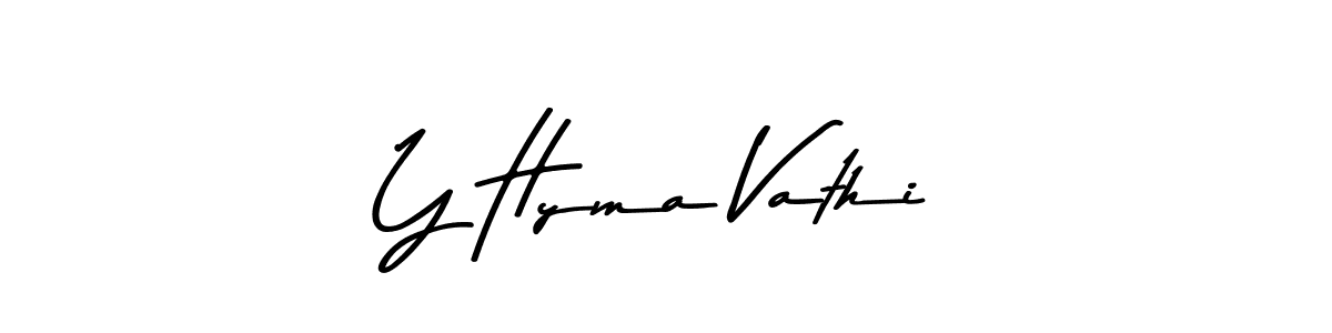 Also You can easily find your signature by using the search form. We will create Y Hyma Vathi name handwritten signature images for you free of cost using Asem Kandis PERSONAL USE sign style. Y Hyma Vathi signature style 9 images and pictures png