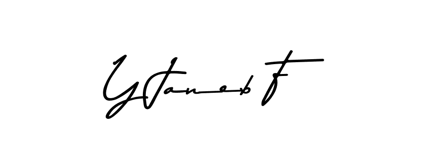 Create a beautiful signature design for name Y Janeb F. With this signature (Asem Kandis PERSONAL USE) fonts, you can make a handwritten signature for free. Y Janeb F signature style 9 images and pictures png