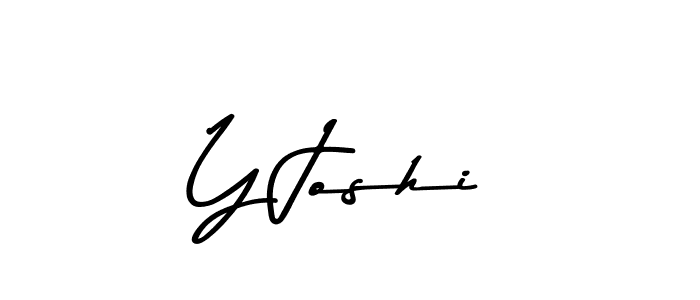 Design your own signature with our free online signature maker. With this signature software, you can create a handwritten (Asem Kandis PERSONAL USE) signature for name Y Joshi. Y Joshi signature style 9 images and pictures png