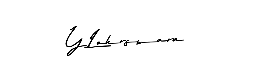 The best way (Asem Kandis PERSONAL USE) to make a short signature is to pick only two or three words in your name. The name Y Lokrswara include a total of six letters. For converting this name. Y Lokrswara signature style 9 images and pictures png