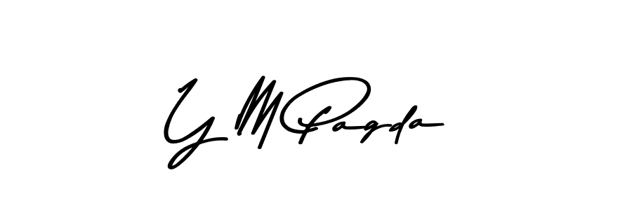 Here are the top 10 professional signature styles for the name Y M Pagda. These are the best autograph styles you can use for your name. Y M Pagda signature style 9 images and pictures png