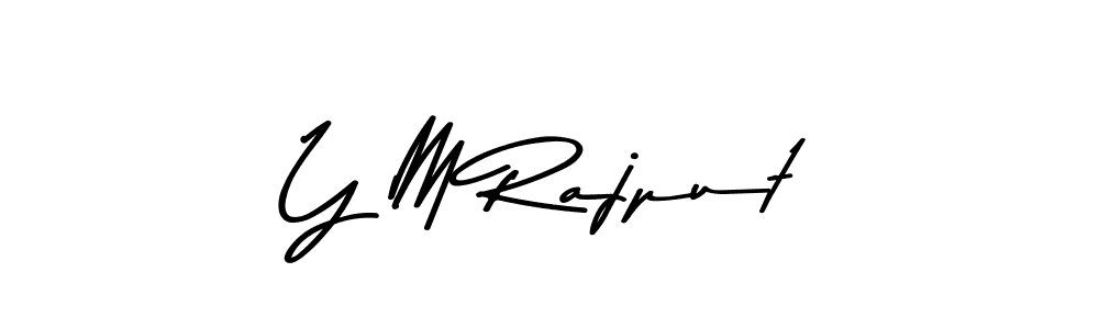 Make a beautiful signature design for name Y M Rajput. Use this online signature maker to create a handwritten signature for free. Y M Rajput signature style 9 images and pictures png
