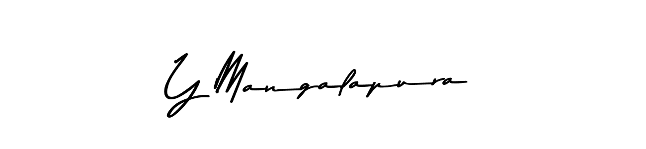 Use a signature maker to create a handwritten signature online. With this signature software, you can design (Asem Kandis PERSONAL USE) your own signature for name Y Mangalapura. Y Mangalapura signature style 9 images and pictures png