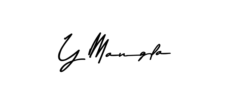Design your own signature with our free online signature maker. With this signature software, you can create a handwritten (Asem Kandis PERSONAL USE) signature for name Y Mangla. Y Mangla signature style 9 images and pictures png