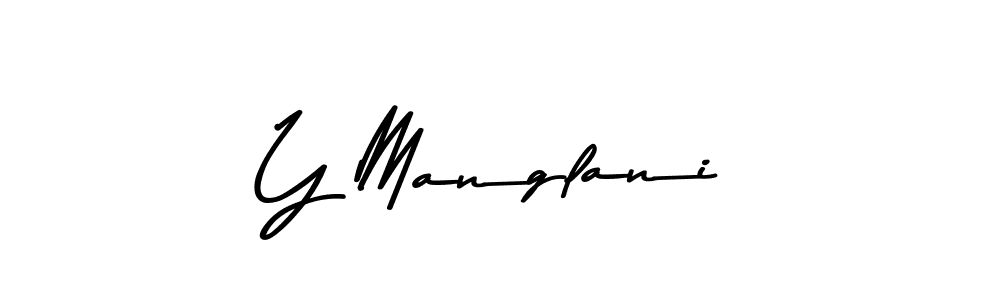 You should practise on your own different ways (Asem Kandis PERSONAL USE) to write your name (Y Manglani) in signature. don't let someone else do it for you. Y Manglani signature style 9 images and pictures png